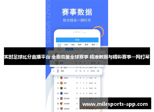 实时足球比分直播平台 全面覆盖全球赛事 精准数据与精彩赛事一网打尽